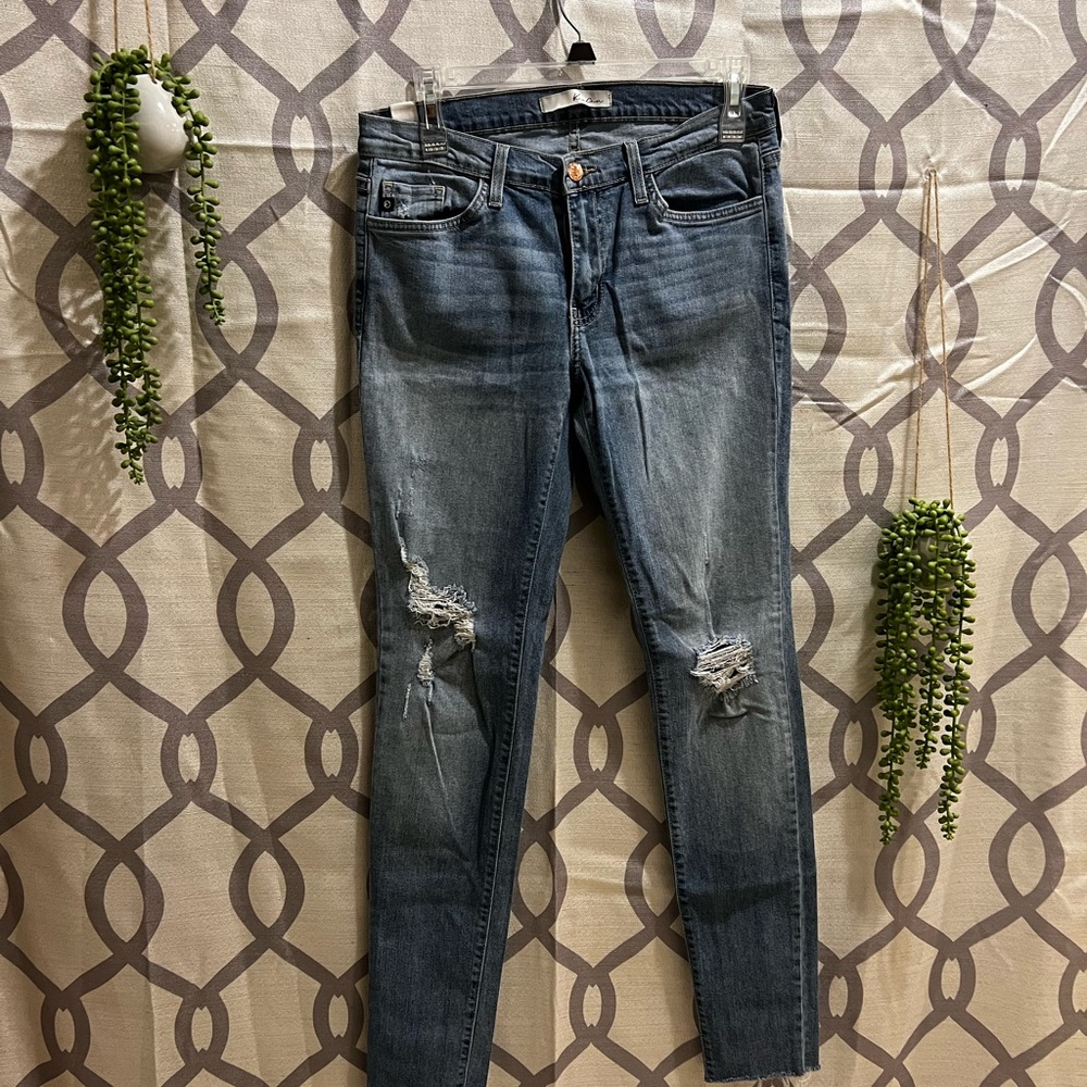 Vintage Lucky brand 27 🍀👖Kan Can 28x2 EXPRESS 🖤performance stretch mid rise 4